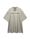 “Emotionally Unavailable” Oversized Tee (White & Off-White)