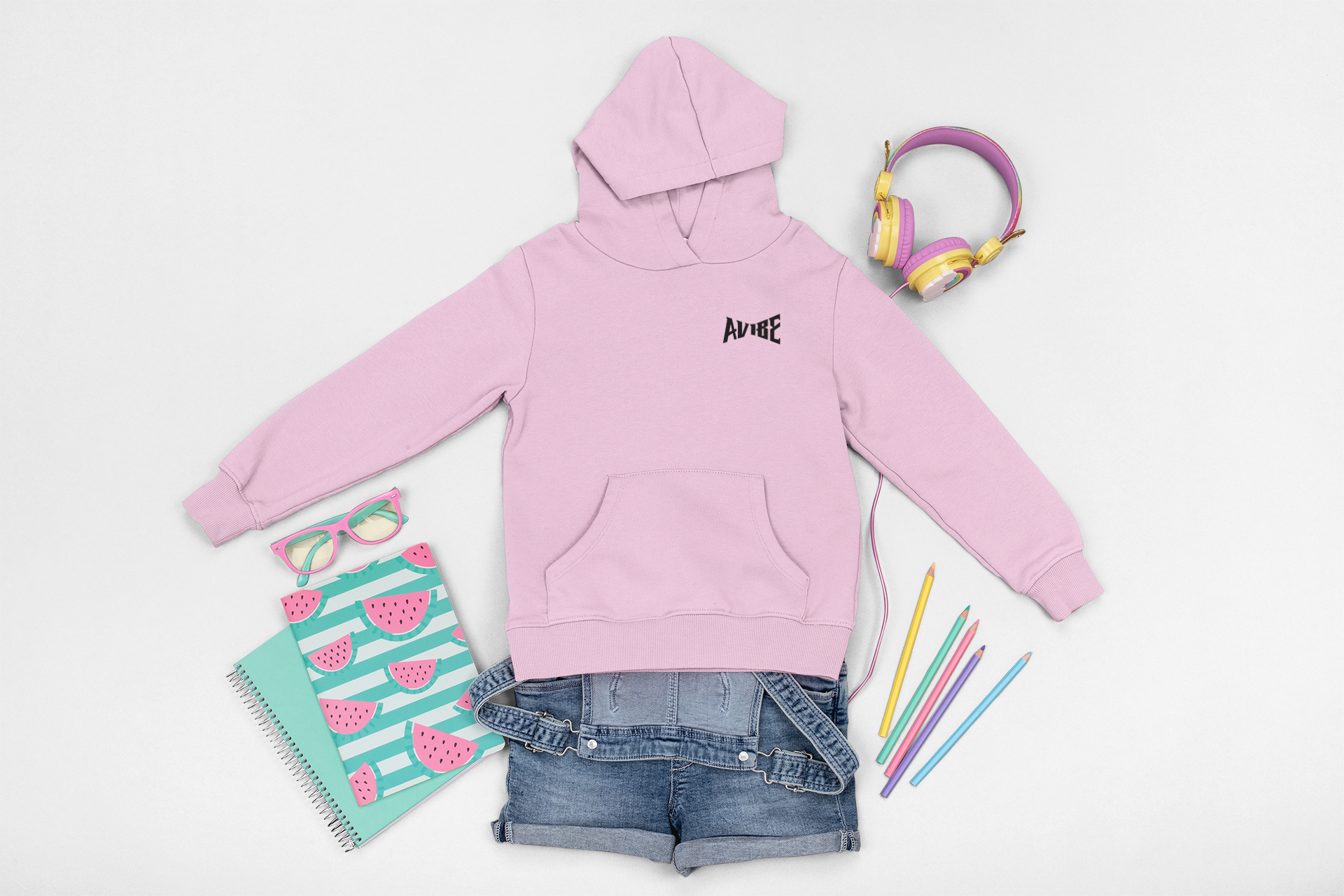 Baby Pink Kids Hoodie