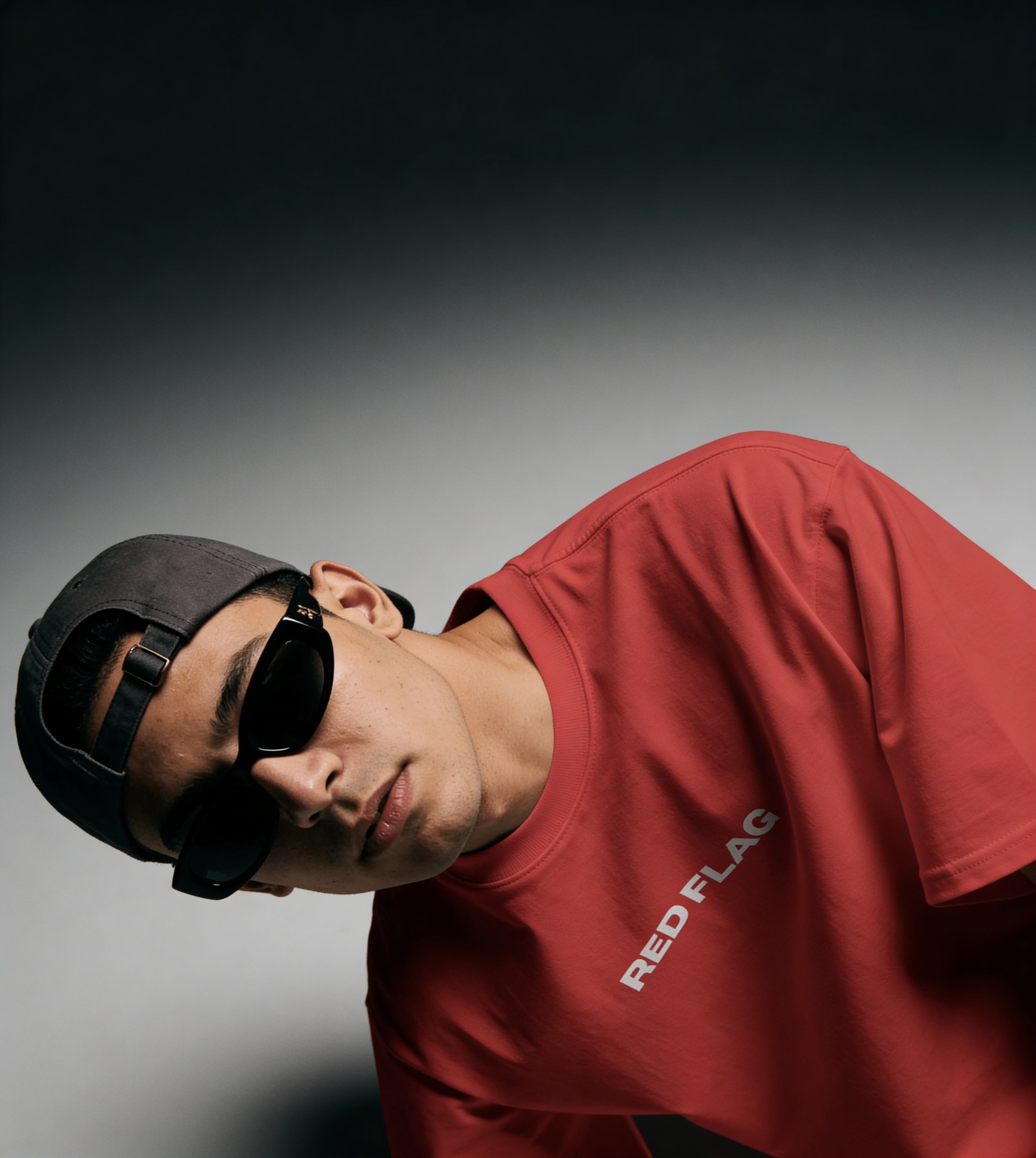 A’VIBE Red Flag Oversized Tee