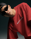 A’VIBE Red Flag Oversized Tee